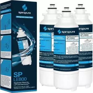 스피로 SPLE800 NSF 냉장고 정수 필터 교체용 LT800P 9490 ADQ73613401S 469490 3팩