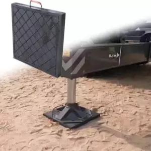 고강도 안정화 크레인 아웃리거 패드 안정성 및 균형을 위한 16x16x1.6 40x40x4cm 고무 잭 내구성 있는