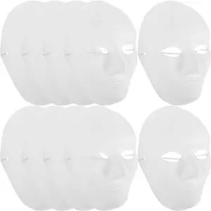 Amosfun 24Pcs DIY 마스크 블랭크 페인팅 남성 풀페이스 할로윈 유령 코스프레 가면무도회 힙합 댄스 파티