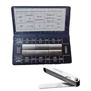 선반 기계용 6개 터닝 표면 거칠기 비교기 및 시험 블록 Ra 0.05~12.5mm 마이크로 피니시 세트 제조 Teach
