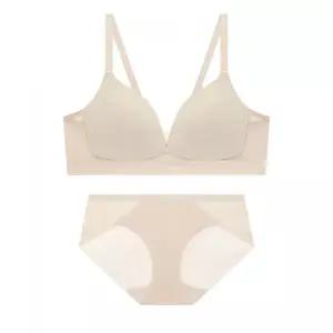 CODES COMBINE INNERWEAR 쿨웨이브 메쉬 노와이어 브라 햄팬티 세트_스킨 2383637