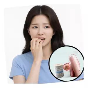 손톱보호밴드 물어뜯기방지 습관교정 손가락 깨무는버릇 어린이 개선 테이프