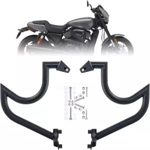 Kinglemc 크래시 바 엔진 가드 하이웨이 Harley XG 모델용 블랙-C Street 500 750 신뢰할 수 있는 오토바이