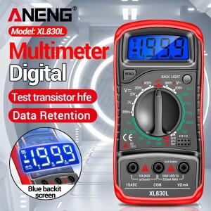 ANENG XL830L 차량 회로 수리 멀티미터 AC/DC 전압계 전류 다이오드 트라이오드 미터 테스터 1999 hFE 트랜