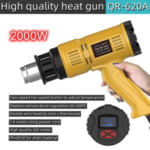 2000W 열풍기 미니 건설용 건조기 수축 포장 110V/220V 온도 조절 가능 및 4개의 노즐