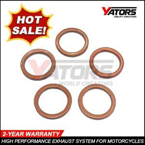 5PCS 머플러 배기 가스켓 49cc 50cc 110cc GY6 70 90 100 스쿠터 자전거 ATV 모페드 부품