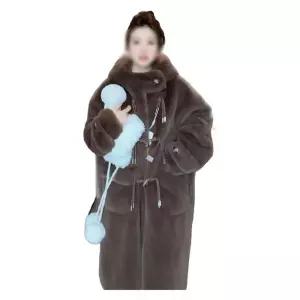 후드 여성 아우터 후리스 롱 양털 XS 뽀글이 오버핏 떡볶이코트 아이보리 가을 여자 자켓
