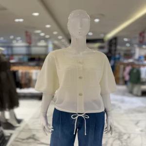 베스띠벨리 빅 포켓 스퀘어넥 니트 반팔 가디건 BMUCE2932 733567