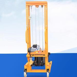 전동 지게차 적재 및 하역 스태커, 푸시 1.6M 220V 마이크로 호이스트, 1T, 2T