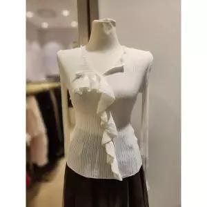 한정수량 [에고이스트] 러플 디테일 슬림 풀오버 ER3KL860 2823308