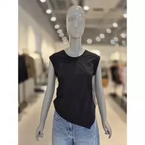 한정수량 시슬리 턴업 슬리브 언발 티셔츠 SATSC7631 2823068