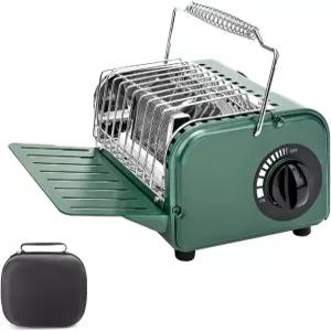 AirOka 3-in-1 휴대용 히터 및 스토브 1200W 야외 텐트 낚시·하이킹·트레킹용 온도 조절 캠핑 파티오용