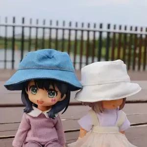 인형 태양 모자 옷 BJD 어부 액세서리 DIY 미니 양동이 수제 OB11