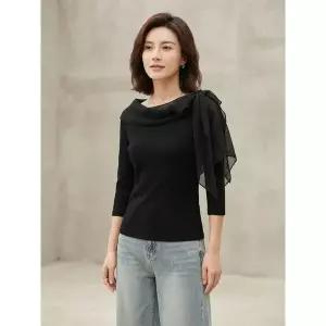 한정수량 잇미샤 텍스쳐 블록 타이 티셔츠 ITQ8YTS100 2823032