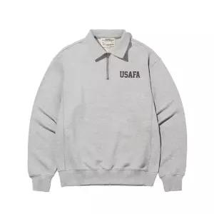 디스커스 애슬레틱 USAFA 헤비웨이트 하프 집업 스웨트 셔츠 멜란지 그레이