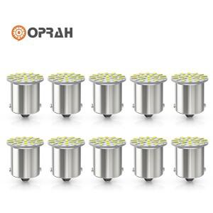 LED 전구 1156 BA15S P21W 3014SMD BAY15D 5W, 트럭 버스 RV DRL 주간 주행 테일 신호 램프 24V 화이트, 10