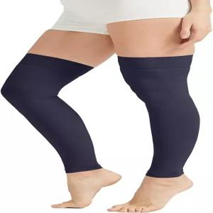 정맥류 및 부종용 15-20mmHg 허벅지 고압박 슬리브 단계적 미끄럼 방지 탑 밴드 발 없는 디자인