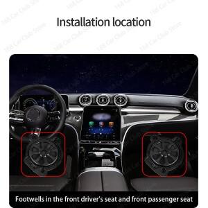 메르세데스 벤츠 W206 GLC X254 C-클래스 차량용 8인치 서브우퍼 오디오 스피커 고출력 베이스 혼 라우드스