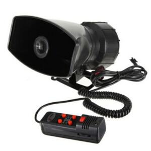 큰소리 경적 자동차 밴 트럭 5 사운드 톤 스피커, PA 시스템 마이크, 최대 300db, 12V
