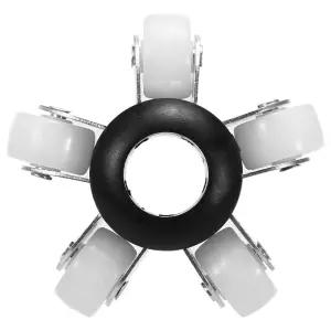보호용 풀리 커버가 포함된 하수도 카메라 가이드 휠 17mm/0.67인치 배수관 검사 액세서리 SYANSPAN 배관