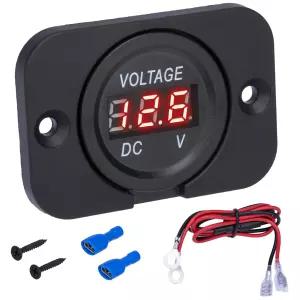 자동차 디지털 전압계 DC 12V 24V 볼트 게이지 미터