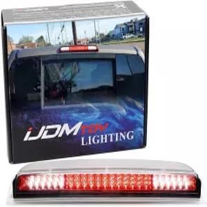 iJDMTOY 레이스카 스타일 스트로브 클리어 렌즈(레드 크롬 리플렉터 포함) 48-SMD LED 하이 마운트 서드