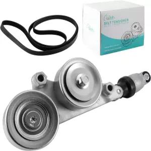 AULINK 39092 Serpentine Belt Drive Kit with Tensioner 3.5L V6 For Honda Accord 2008-2010 Pilot