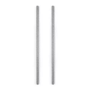 304 스테인리스 스틸 2Pcs M4 x 250mm 전산 나사산 봉 바 스터드 스크류