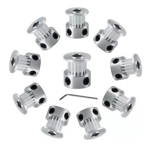 Newwish GT2 풀리 16개 이빨 5mm 보어 폭 타이밍 휠 벨트 3D 프린터 및 CNC용 10개