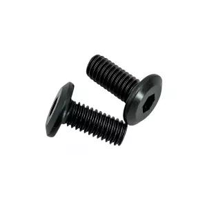 M6 x 12mm 50개 평평한 머리 육각 소켓 캡 스크류 볼트 가구용 탄소강 전산 나사 렌치 포함