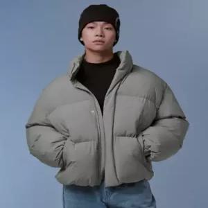 무신사 스탠다드 MUSINSASTANDARD 데일리 푸 숏 재킷 그레이쉬 베이지
