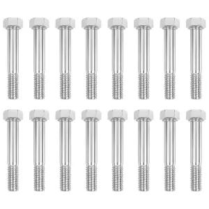 HKlanyue16 PC 캐스터 휠 볼트 키트 5/16-18 x 2인치 트롤리용 탄소강 패스너 육각 카트 쇼핑 및 경량 차량