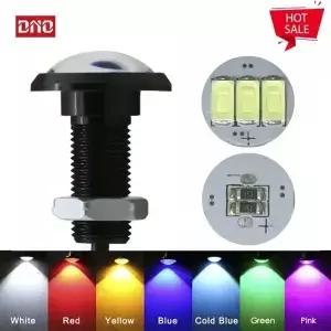 1pcs 독수리 눈 LED 자동차 빛 밝은 주행 등 DRL 오토바이 자동 주차 신호 Lapms 12v 24v 합금 쉘