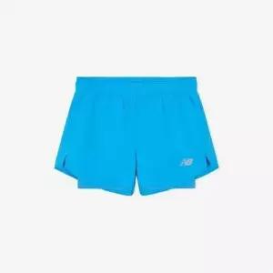 NEW BALANCE 여성용 스포츠 에센셜 2IN1 쇼츠 3인치 NBNVG36112 LBL LE1221841707