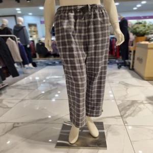 애니바디 공용 면기모스트레치 9부 팬츠 체크 ANLB23T35 733570