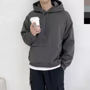 모로엠 남성 겨울 오버핏 기모 양털 후드티 DM-TSK-QGBBHF760M