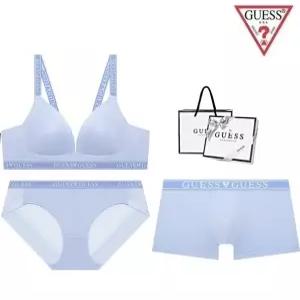 [백화점정품] 게스언더웨어 [선물포장] 메쉬 노와이어 커플속옷세트 BRBPDR211BU