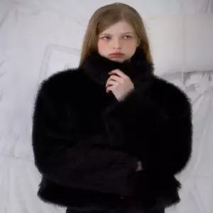 [매장정품] 로제프란츠 Crop Mix Fur Jacket [Black] 5012735416