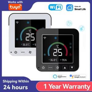 Tuya WiFi 스마트 에어컨 컨트롤러 온도 습도 적외선 USB 전원 LCD 터치 스크린 Google 홈 Alexa