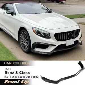 벤츠 S클래스 C217 S500 S550 쿠페 14-17 프론트 범퍼 립 턱 스플리터 카본