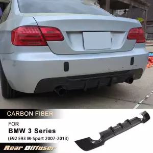 BMW 3시리즈 E92 E93 M 스포츠 쿠페 325i 07-13 리어 범퍼 디퓨저 호환