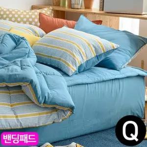 소프트마이크로 밴딩패드 퀸 침대패드 피콕