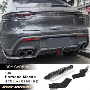 포르쉐 마칸 S GTS 95B 21-22 리어 범퍼 디퓨저 바디 키트 드라이 카본 호환