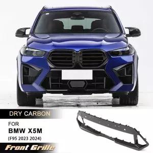 BMW X5M F95 23-24 레이싱 프론트 그릴 송풍구 트림 바디 키트 드라이 카본 호