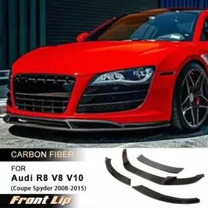 아우디 R8 V8 V10 쿠페 스파이더 08-15 프론트 범퍼 립 스플리터 카본 파이버 호