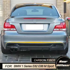 BMW 1시리즈 E82 E88 135i M 스포츠 쿠페 08-13 리어 범퍼 디퓨저 카본