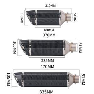 바이크 오토바이 부품 범용 51mm 에스케이프 파라 모토스 배기 시스템 머플러 DB 킬러 포함