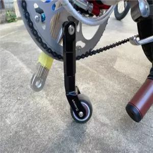 자전거 보조바퀴 접이식 받침 보조용품 안전 야외 라이딩 취미 가운데 바퀴 아래 중앙