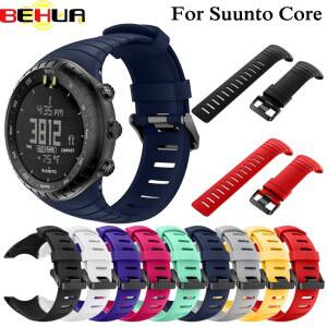 도구가있는 Suunto 코어 교체 용 손목 밴드 용 BEHUA 스포츠 실리콘 스트랩 시계 밴드 벨트 Smartwatch 벨트 액세서리