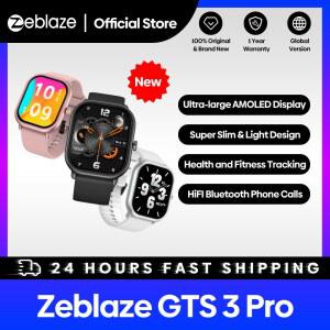 신상 Zeblaze GTS 3 Pro 음성 호출 스마트 시계 초대형 HD AMOLED 화면 건강 및 피트니스 추적 남성 여성을위한 Smartwatch